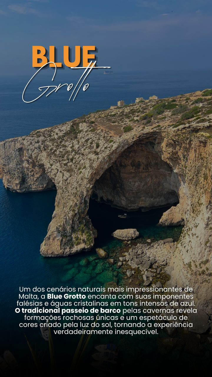 Blue Grotto: falésias, águas azuis e o passeio de barco pelas cavernas