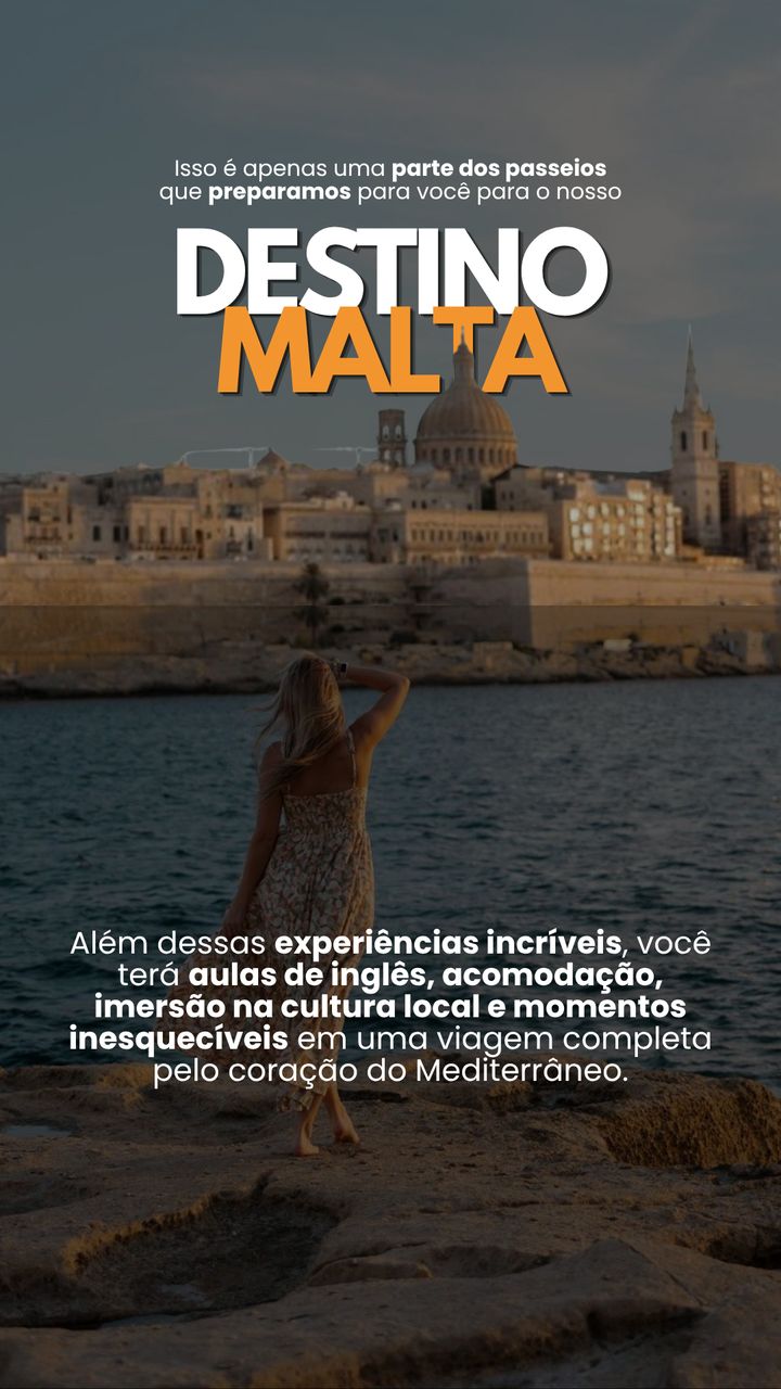 Além dos passeios, aulas de inglês, acomodação, imersão na cultura local e momentos inesquecíveis no coração do Mediterrâneo